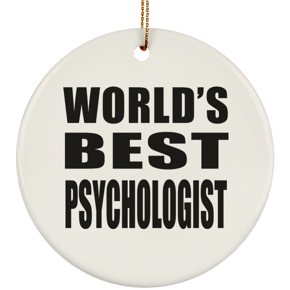 World's Best Psychologist - Circle Ornament
