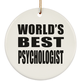 World's Best Psychologist - Circle Ornament