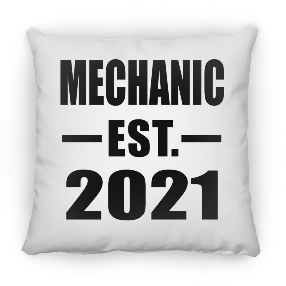 Mechanic Established EST. 2021 - Throw Pillow