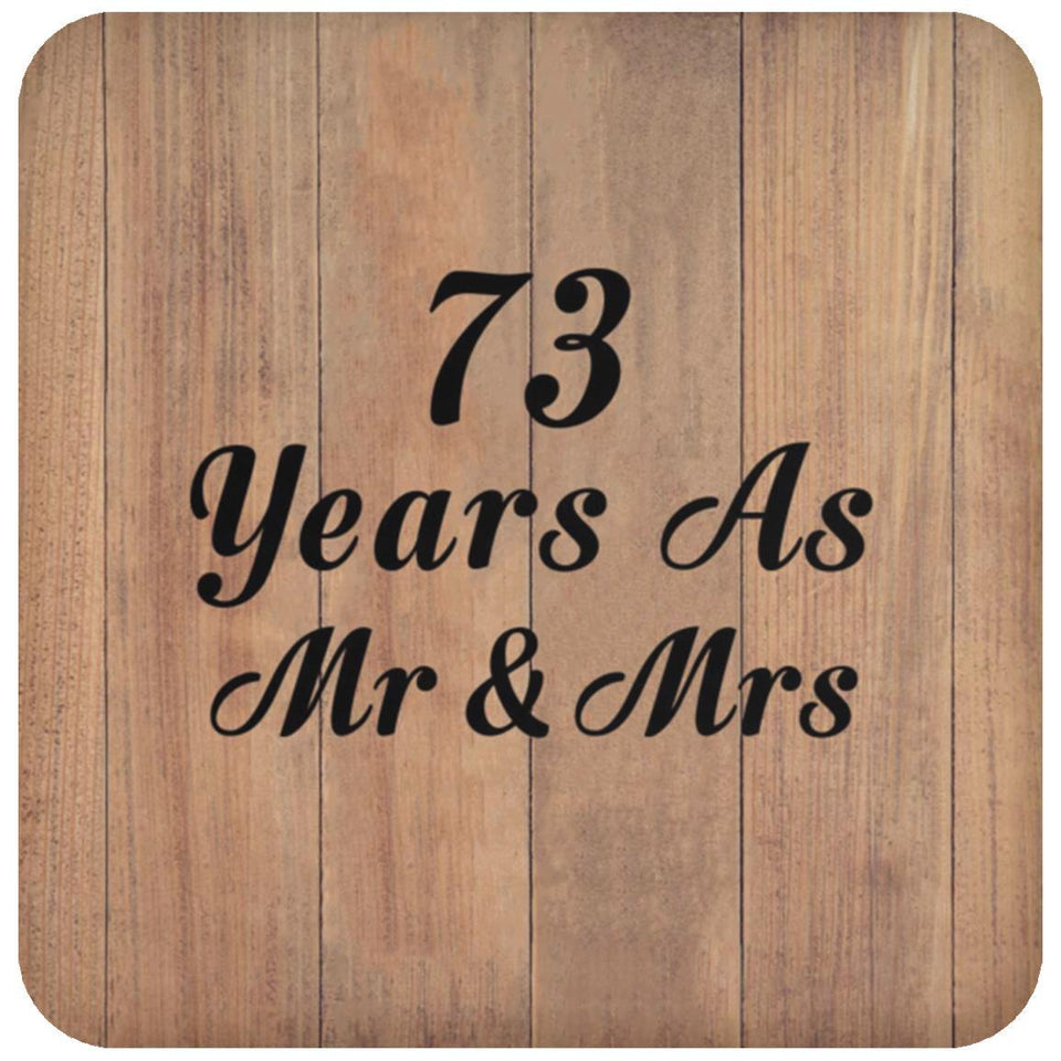 73 Years As Mr & Mrs - Drink Coaster C