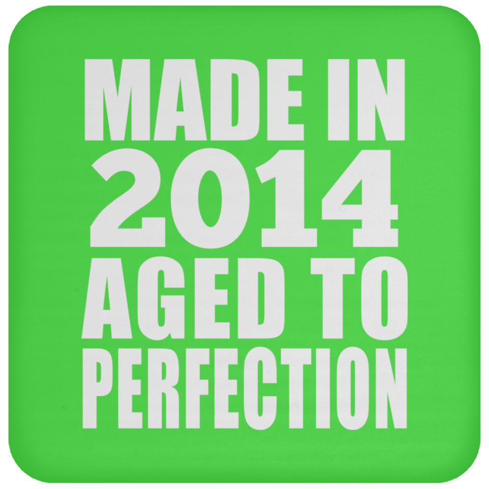 9th Birthday Made In 2014 Aged to Perfection - Drink Coaster