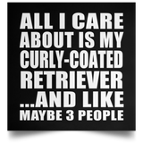 All I Care About Is My Curly-Coated Retriever - Poster Square