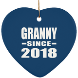 Granny Since 2018 - Heart Ornament