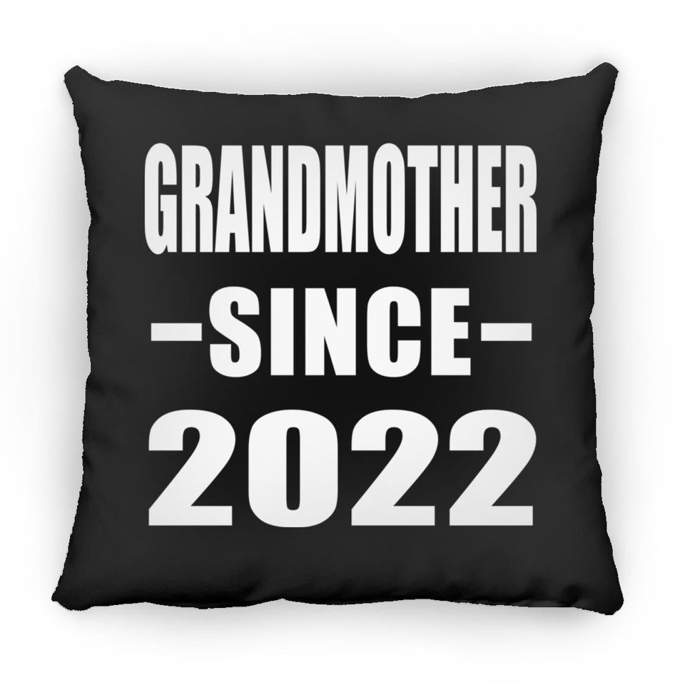 Grandmother Since 2022 - Throw Pillow Black
