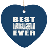 Best Paralegal Assistant Ever - Heart Ornament