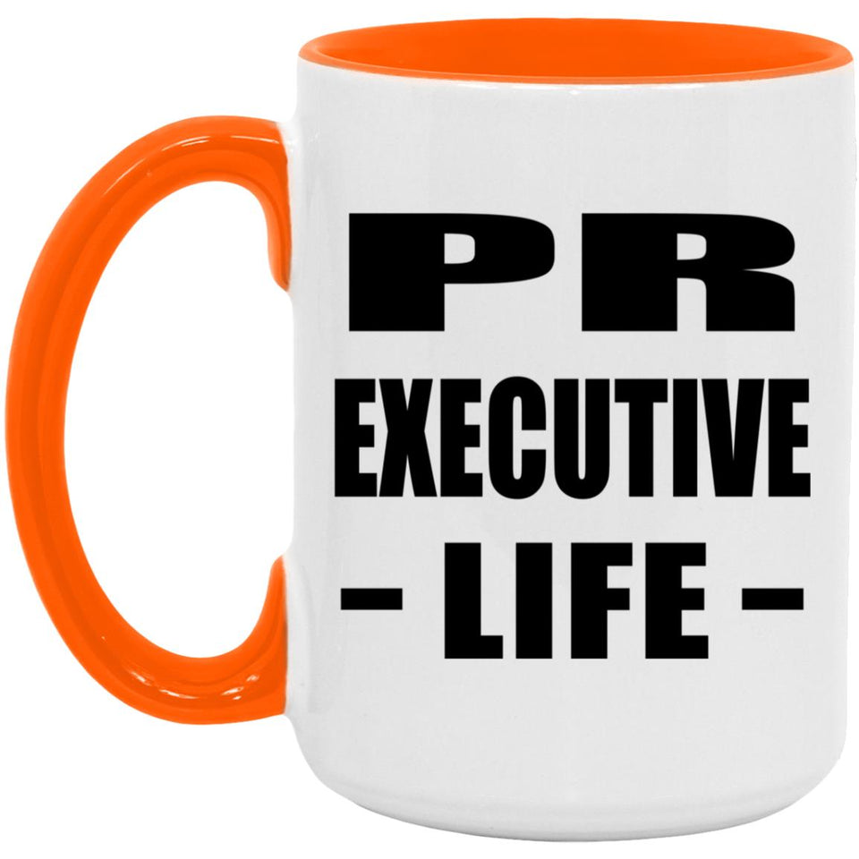 Pr Executive Life - 15oz Accent Mug Orange
