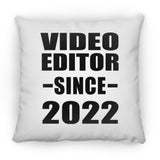 Video Editor Since 2022 - Throw Pillow