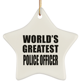 World's Greatest Police Officer - Star Ornament