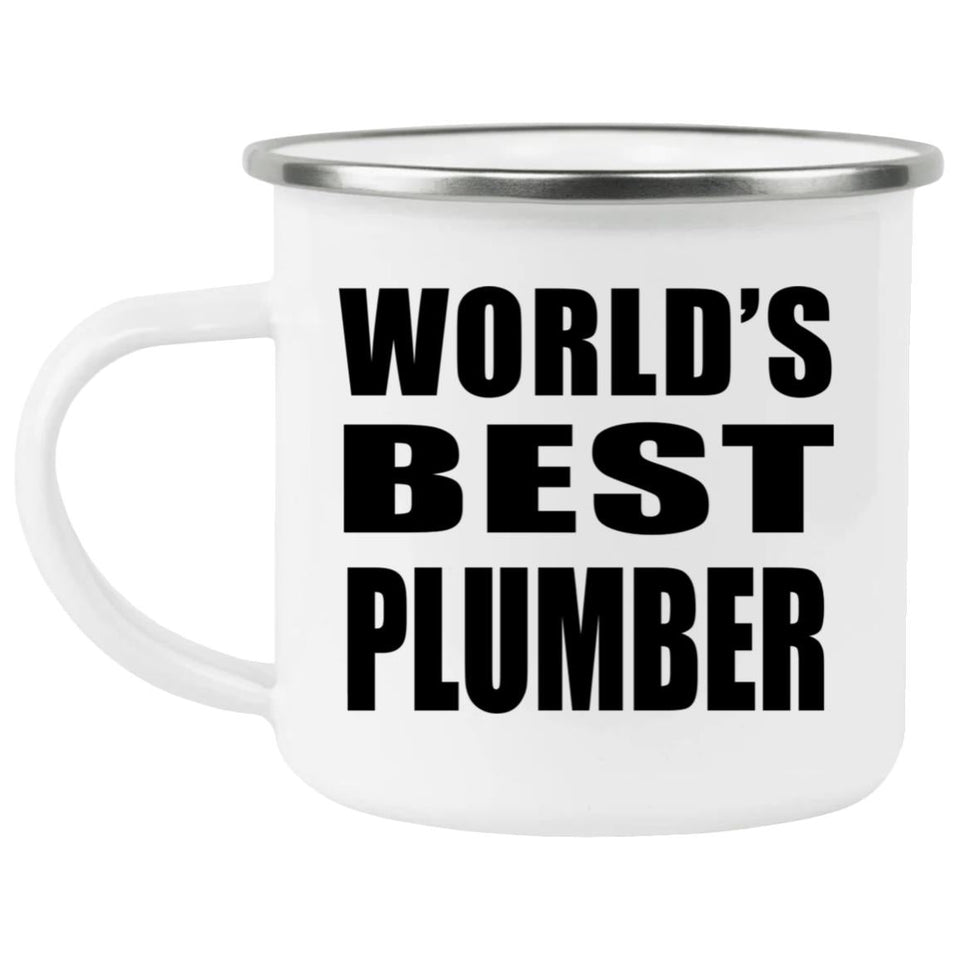 World's Best Plumber - 12oz Camping Mug