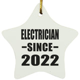 Electrician Since 2022 - Star Ornament