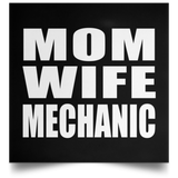 Mom Wife Mechanic - Poster Square