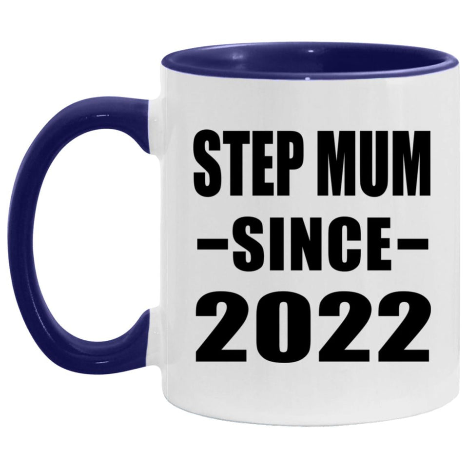 Step Mum Since 2022 - 11oz Accent Mug Purple