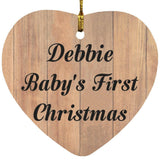 Debbie Baby's First Christmas - Heart Ornament C