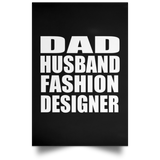 Dad Husband Fashion Designer - Poster Portrait