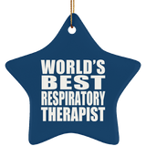 World's Best Respiratory Therapist - Star Ornament