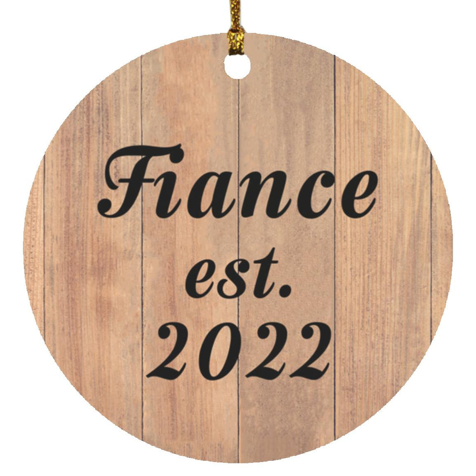 Fiance Established EST. 2022 - Circle Ornament C