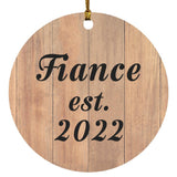 Fiance Established EST. 2022 - Circle Ornament C