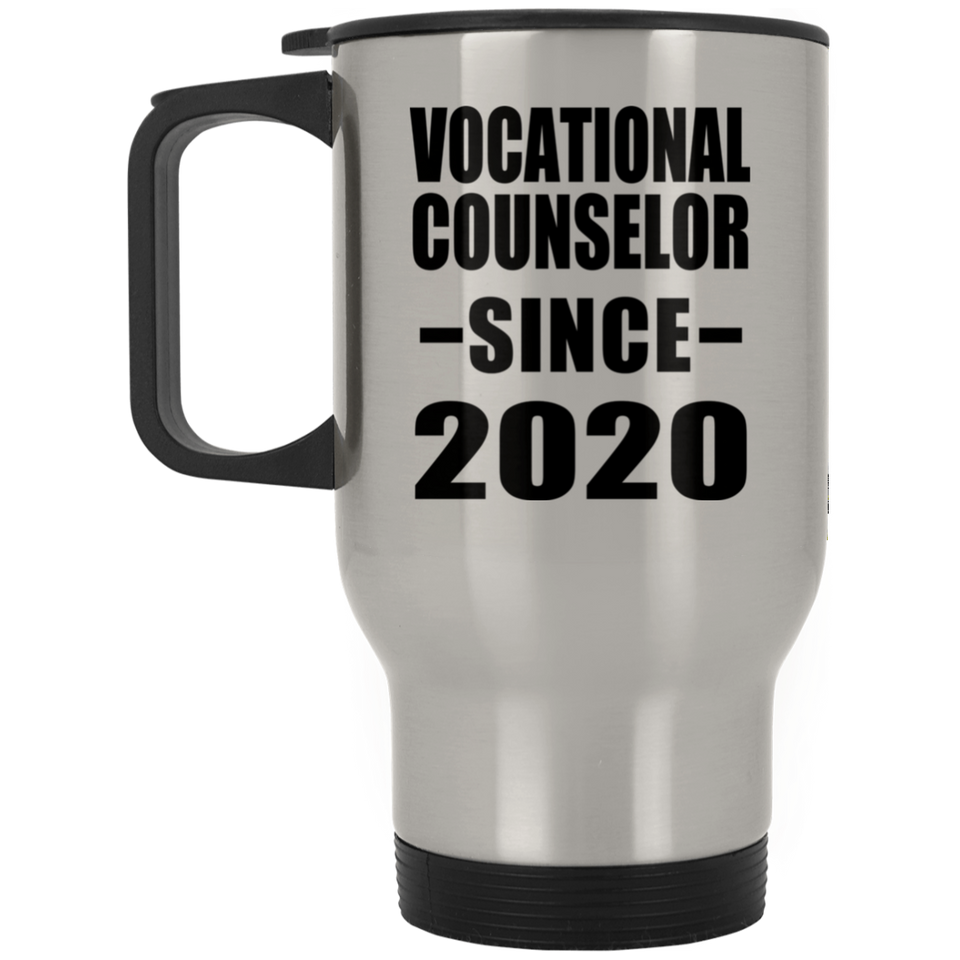 Vocational Counselor Since 2020 - Silver Travel Mug