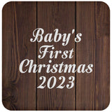 Baby's First Christmas 2023 - Drink Coaster D