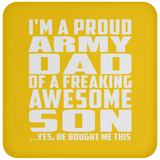 Proud Army Dad Of Awesome Son - Drink Coaster