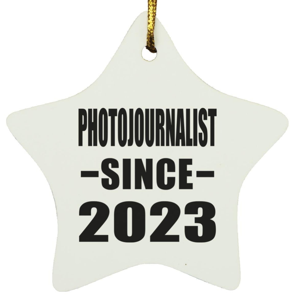 Photojournalist Since 2023 - Star Ornament