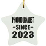 Photojournalist Since 2023 - Star Ornament