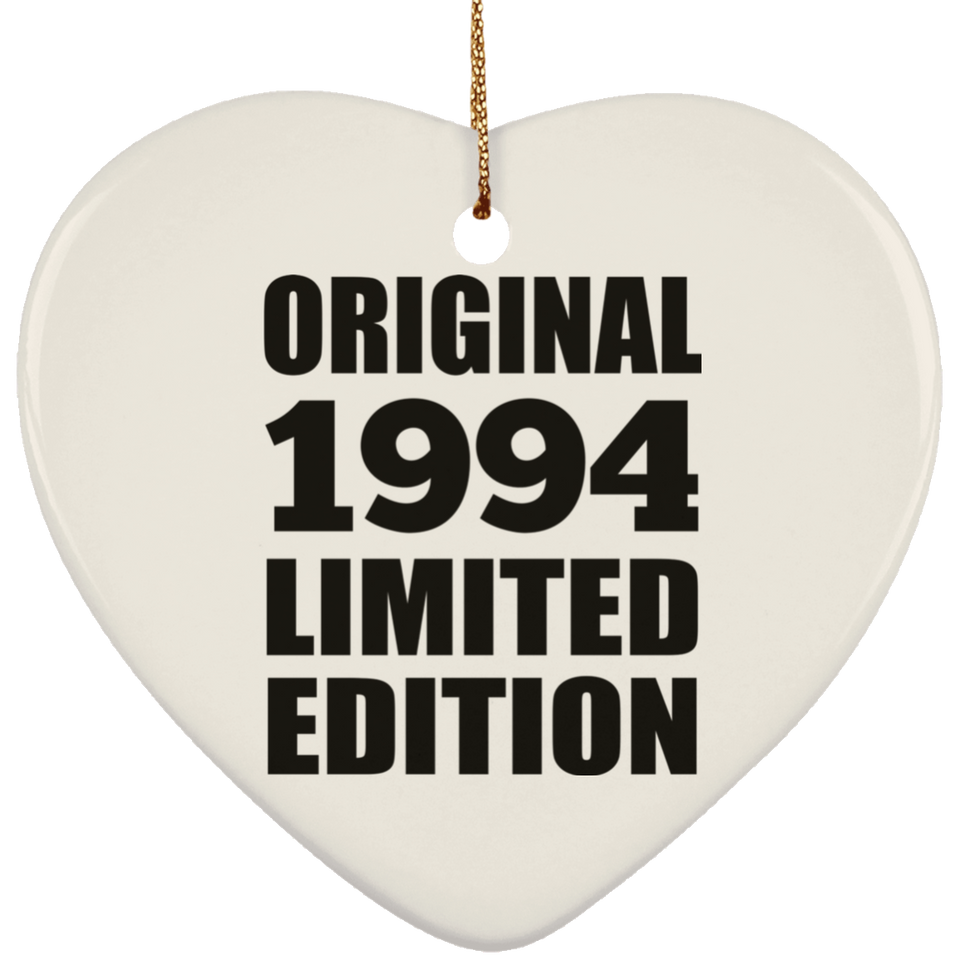 30th Birthday Original 1994 Limited Edition - Heart Ornament