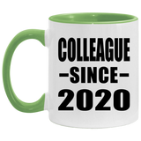 Colleague Since 2020 - 11oz Accent Mug Green
