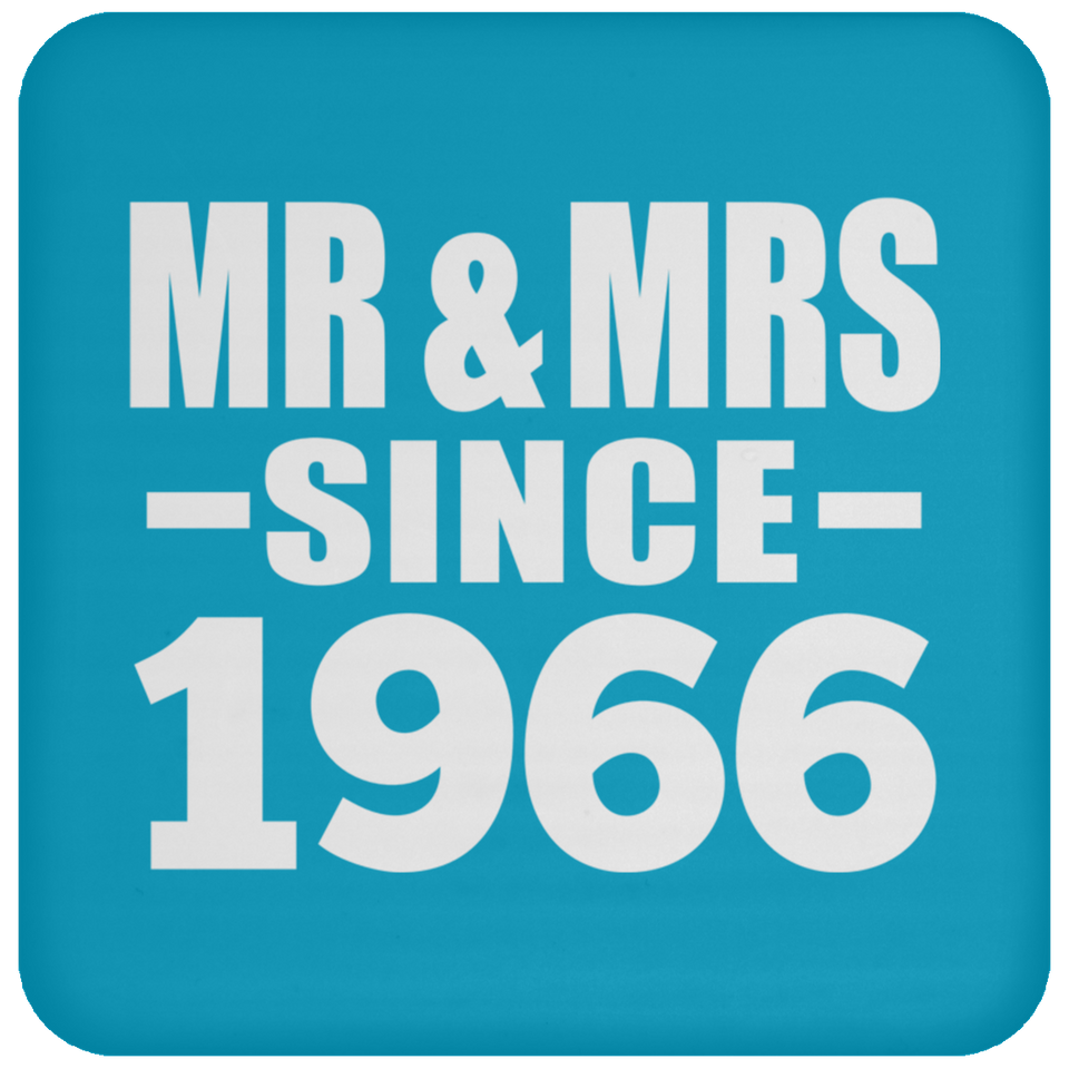 58th Anniversary Mr & Mrs Since 1966 - Drink Coaster
