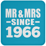 58th Anniversary Mr & Mrs Since 1966 - Drink Coaster