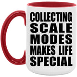 Collecting Scale Modes Makes Life Special - 15oz Accent Mug Red