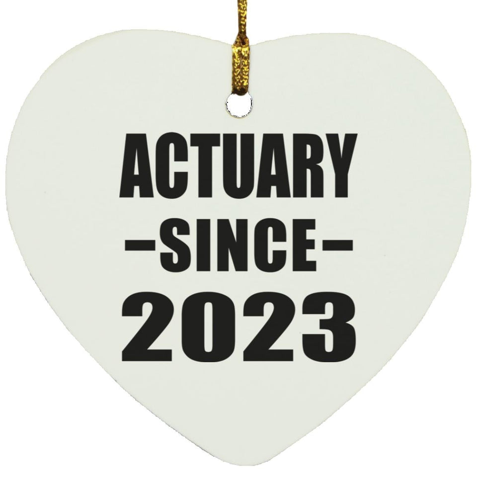 Actuary Since 2023 - Heart Ornament
