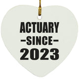 Actuary Since 2023 - Heart Ornament