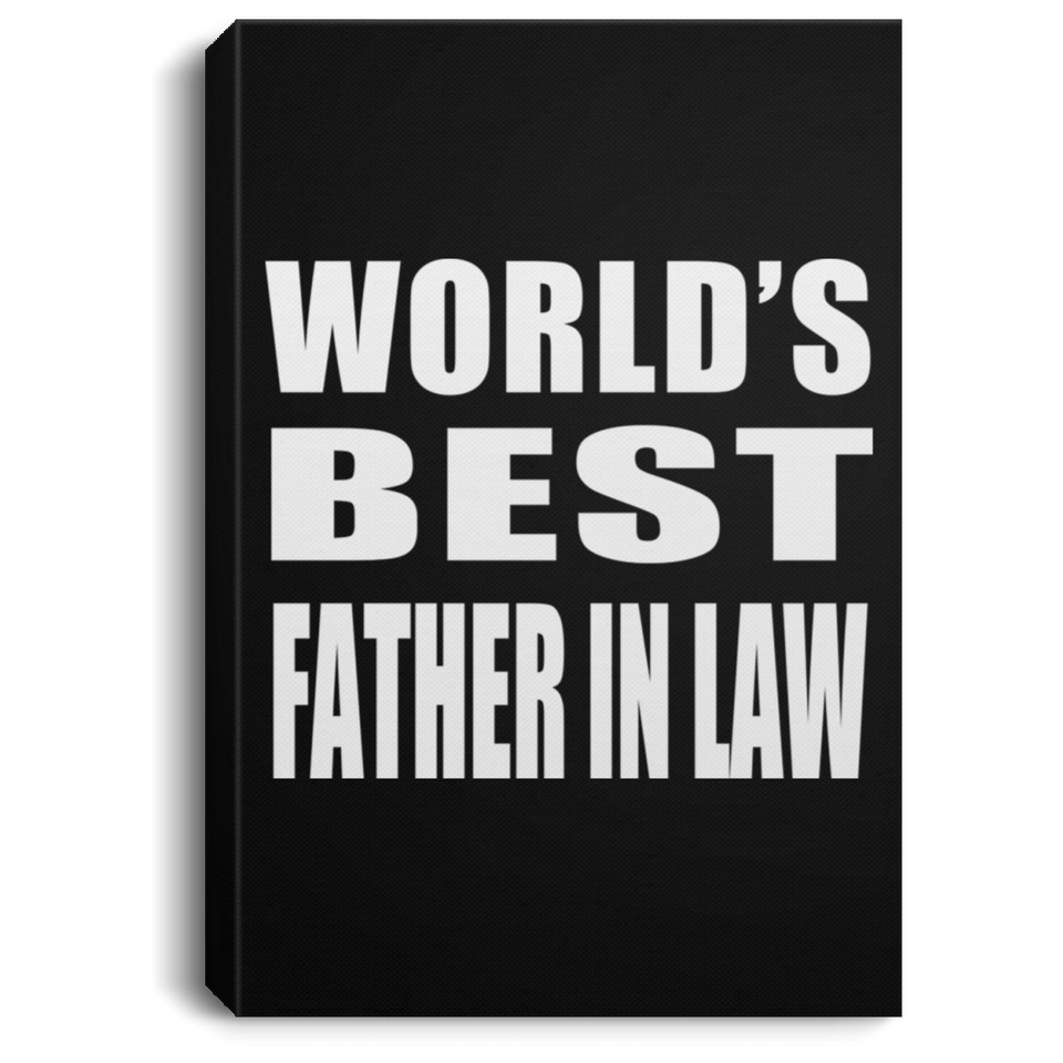 World's Best Father In Law - Canvas Portrait