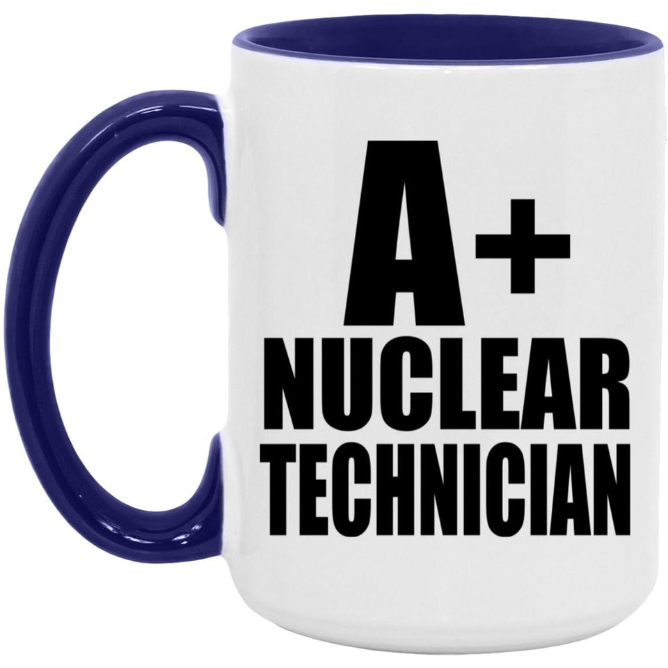 A+ Nuclear Technician - 15oz Accent Mug Purple