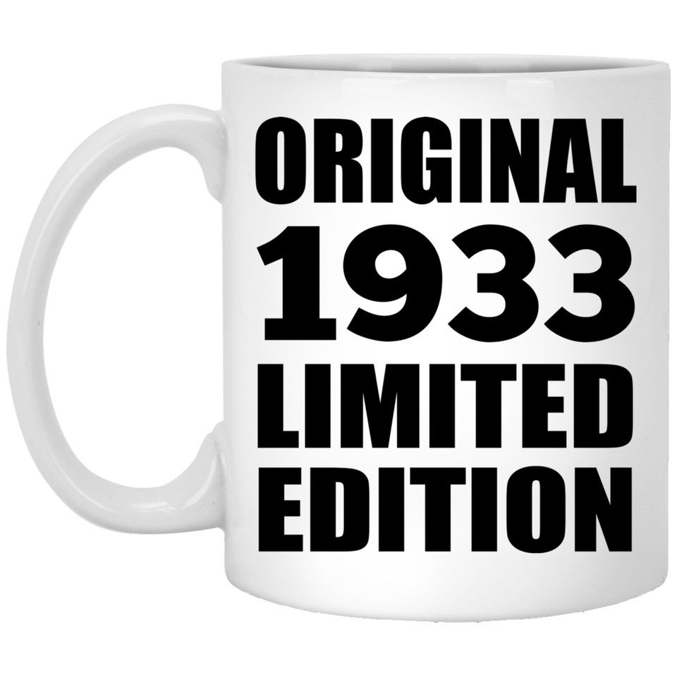 91st Birthday Original 1933 Limited Edition - 11oz Coffee Mug