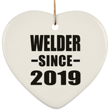 Welder Since 2019 - Heart Ornament