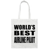 World's Best Airline Pilot - Tote Bag White