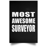 Most Awesome Surveyor - Poster Portrait