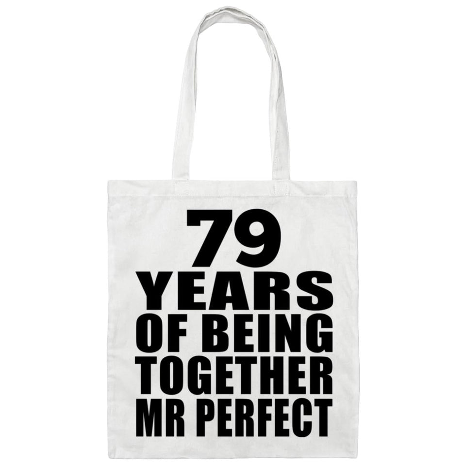 79th Anniversary 79 Years Of Being Mr Perfect - Tote Bag White