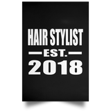 Hair Stylist Established EST. 2018 - Poster Portrait