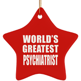 World's Greatest Psychiatrist - Star Ornament