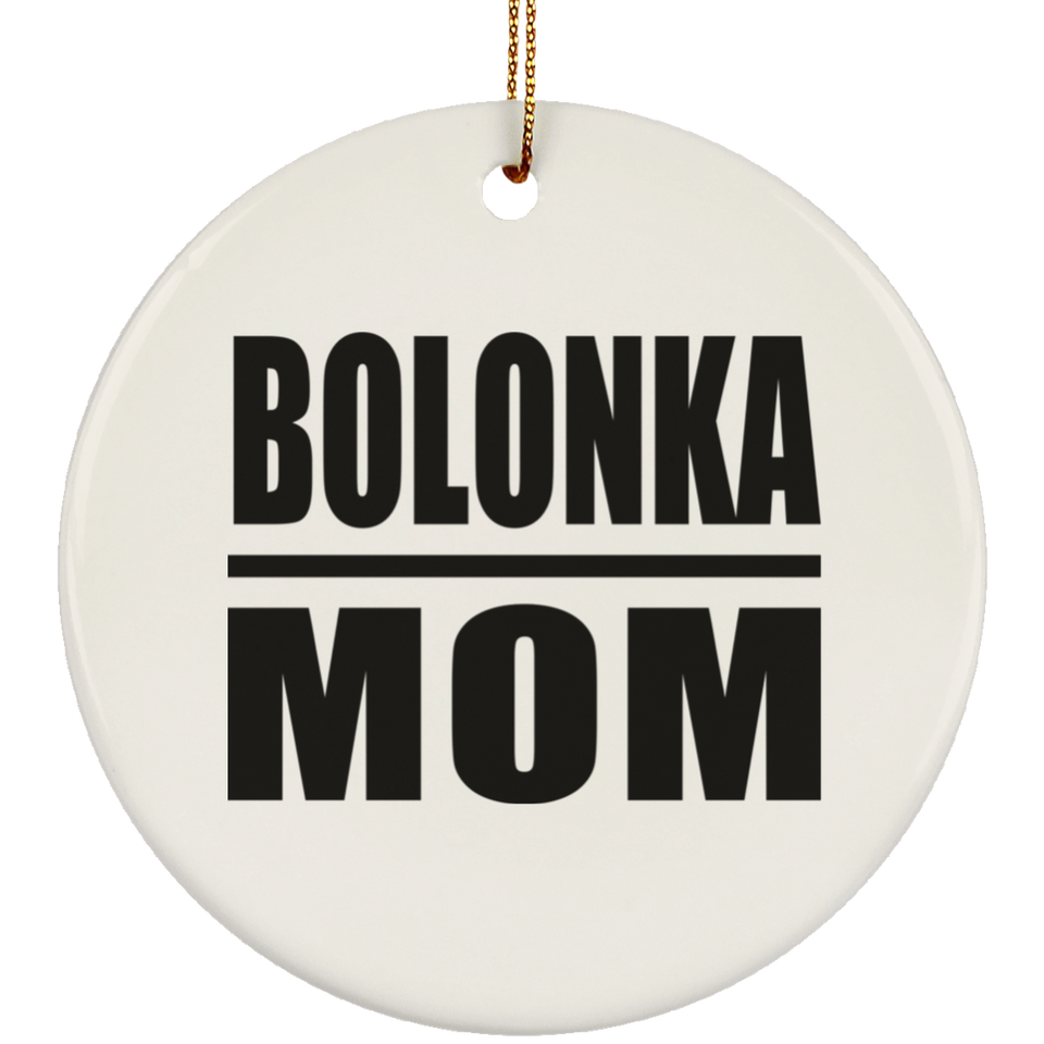 Bolonka Mom - Circle Ornament