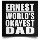 Ernest World's Okayest Dad - Poster Square