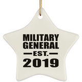 Military General Established EST. 2019 - Star Ornament