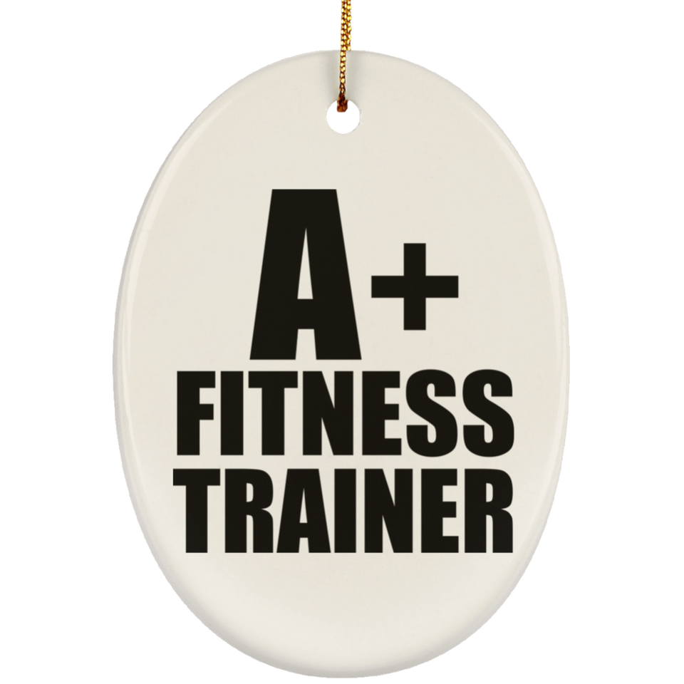 A+ Fitness Trainer - Oval Ornament