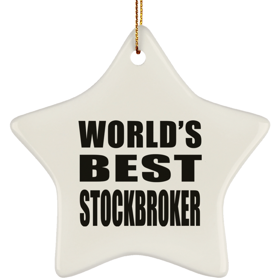 World's Best Stockbroker - Star Ornament