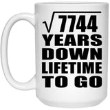 88th Anniversary Square Root of 7744 Years Lifetime To Go - 15oz Coffee Mug