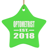 Optometrist Established EST. 2018 - Star Ornament