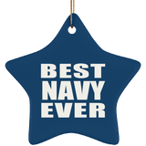 Best Navy Ever - Star Ornament
